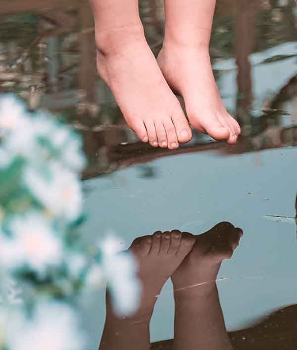 Reflective brands need reflective naked feet